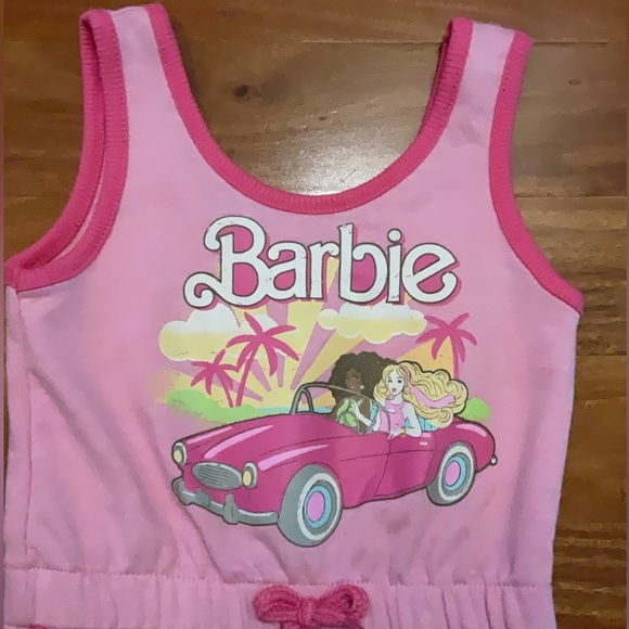 Barbie Romper One piece Pink Mattel Size 2T NEW W TAGS - Picture 4 of 7